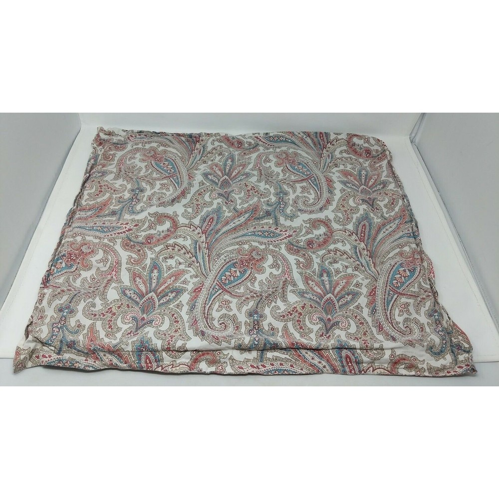 Lauren Ralph‎ Lauren Paisley Floral Pillow Sham Case Cover 20" x 24" Cotton VTG